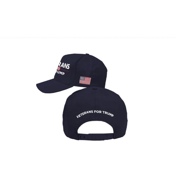 Donald Trump Veterans For Trump Authentic Campaign Official Hat Trucker Cap MAGA - Picture 2 of 5